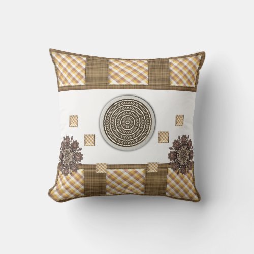 Throw Pillow Brown