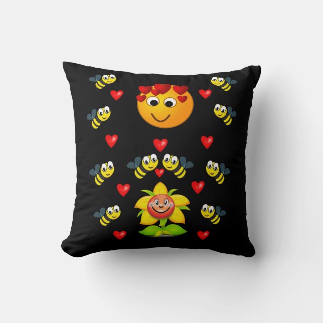 Throw Pillow Bumblebee (Front)