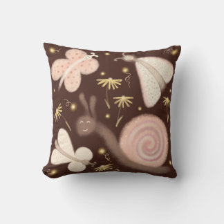 Throw pillow butterfly whispers