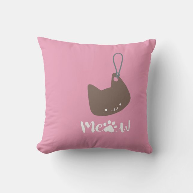 Throw Pillow cat (Front)