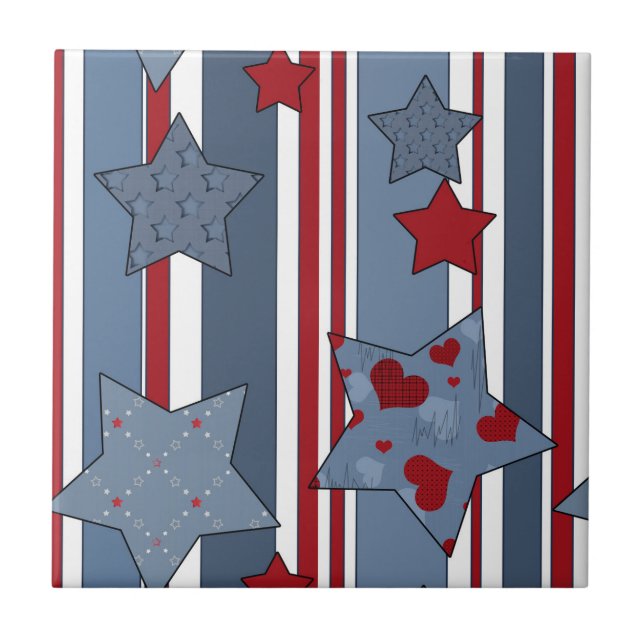 Throw Pillow Ceramic Tile (Front)