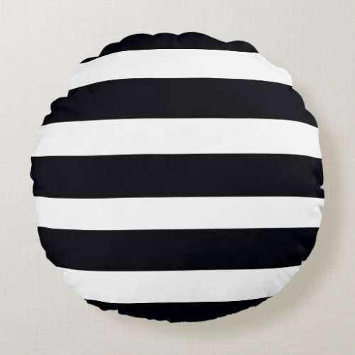 Throw Pillow Chic Modern Black  White Striped