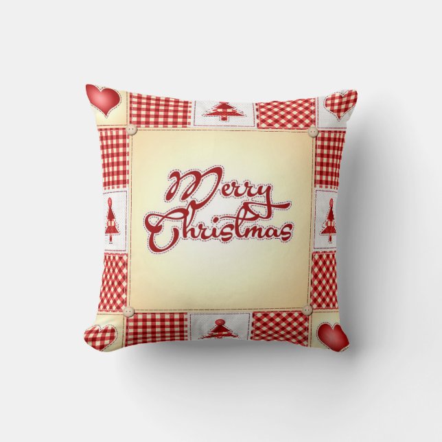 Throw Pillow | Christmas | Holiday Decorations (Front)