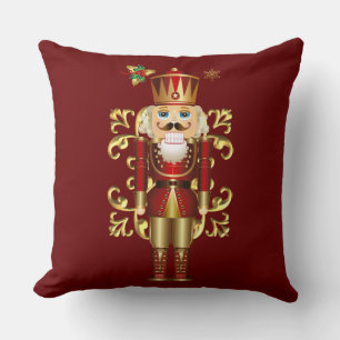Throw Pillow-Christmas Nutcracker Throw Pillow