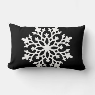 Throw Pillow-Christmas Snowflake Lumbar Pillow