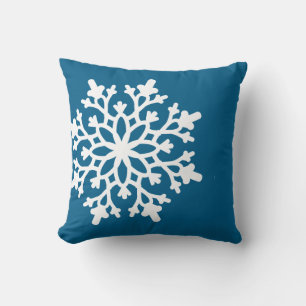 Throw Pillow-Christmas Snowflake Pillow