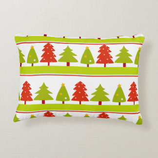 Throw pillow, Christmas tree designs Accent Pillow