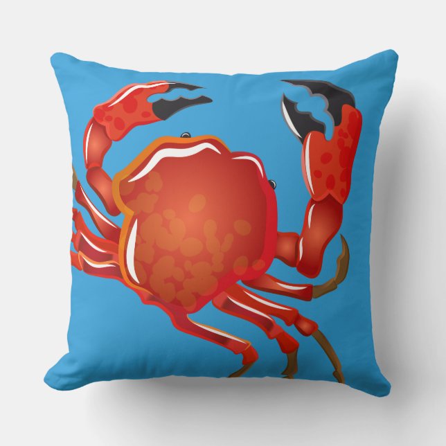 Throw Pillow-Crab Pillow (Front)