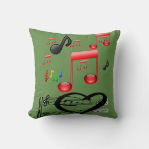 throw pillow decore music guitar