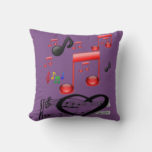throw pillow decore music guitar