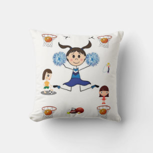 throw pillow decore sports basketball