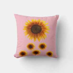 throw pillow decore sunflowers