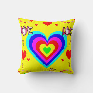 throw pillow decore valentines hearts