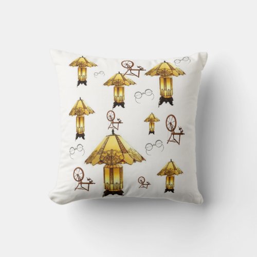 throw pillow decore vintage lamps