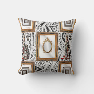throw pillow decore vintage mirrors