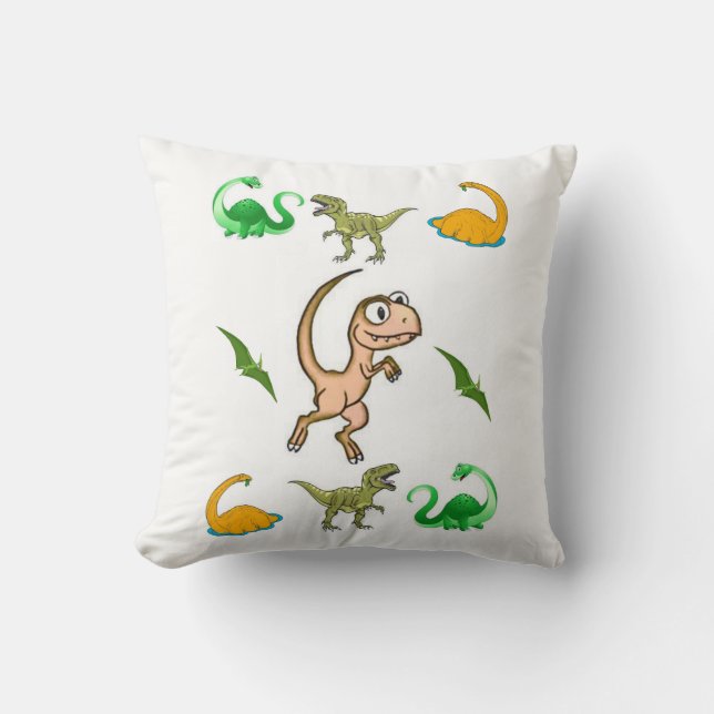 Throw Pillow Dinosaur (Front)