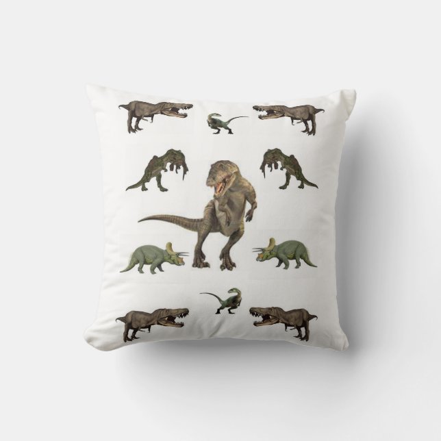 Throw Pillow Dinosaur (Front)