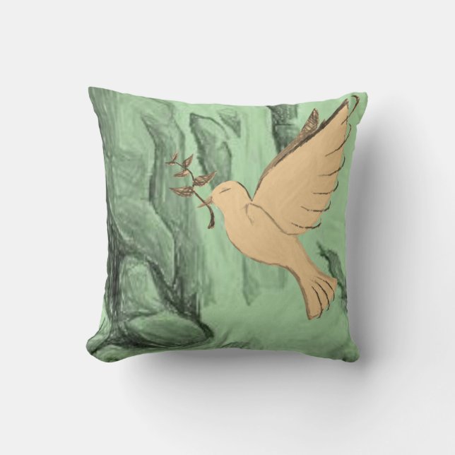 Throw Pillow Dove (Front)
