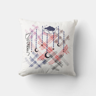 Throw pillow " Dreams: Sheep Sleeping on the moon
