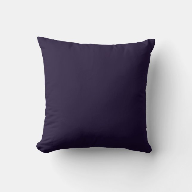 Throw Pillow-Eggplant Purple Pillow (Front)
