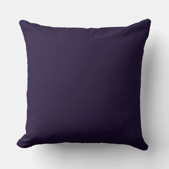 Throw Pillow-Eggplant Purple Pillow (Front)