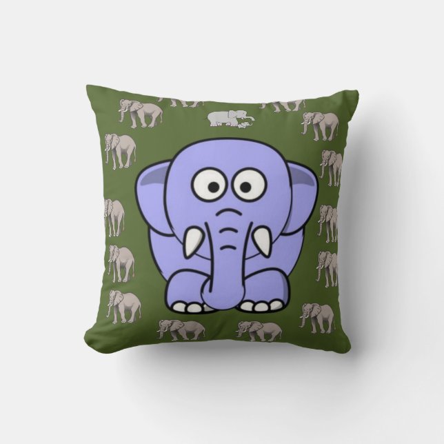 Throw Pillow Elephant (Front)