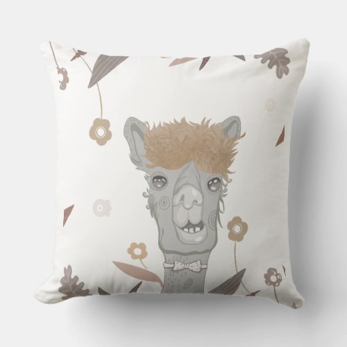 Throw Pillow Fairy Tale Llama