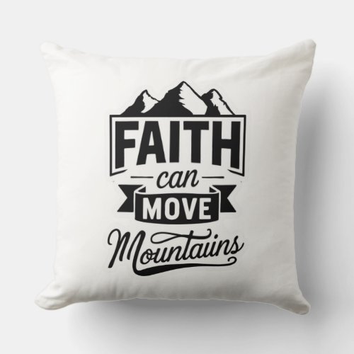 Throw Pillow _ Faith