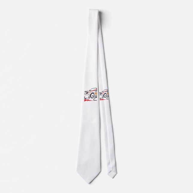 Throw Pillow Fast Dreams –Racing Car Pillow Design Neck Tie (Front)