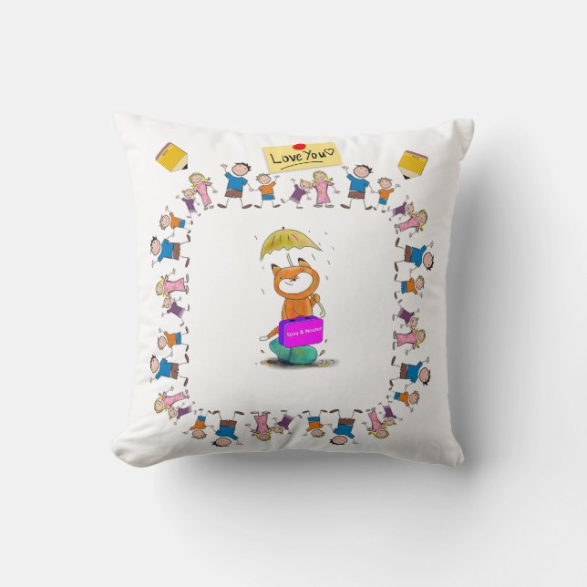 Throw Pillow Feline Cat Spay and Neuter (Front)