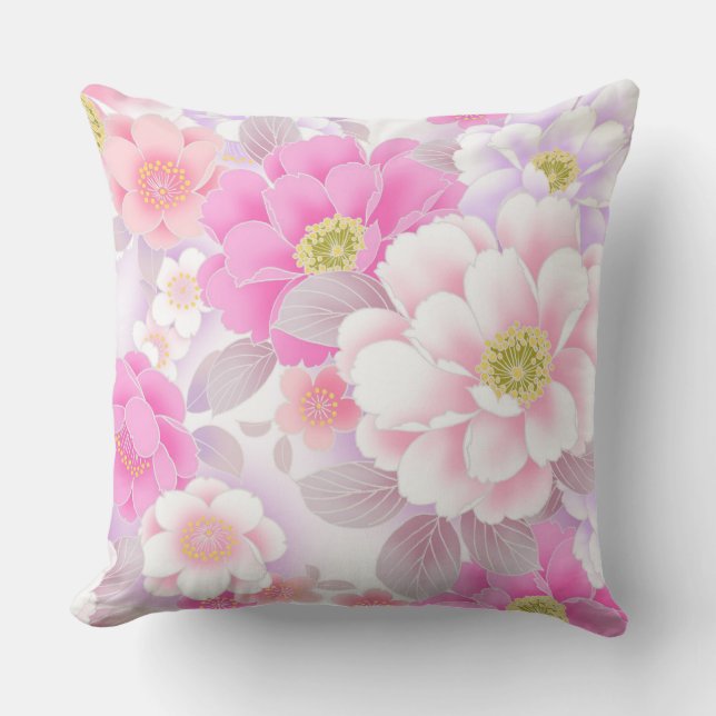 Throw Pillow/Floral Pillow (Front)