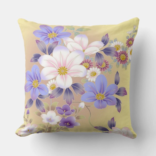 Throw Pillow/Floral Pillow (Front)