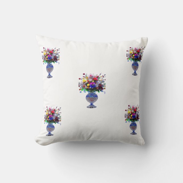 Throw Pillow flowers design (Front)