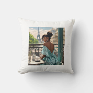 Throw Pillow | Girl In Paris