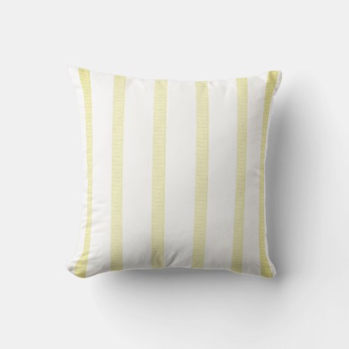 Throw Pillow Gold Yellowish Stripe 