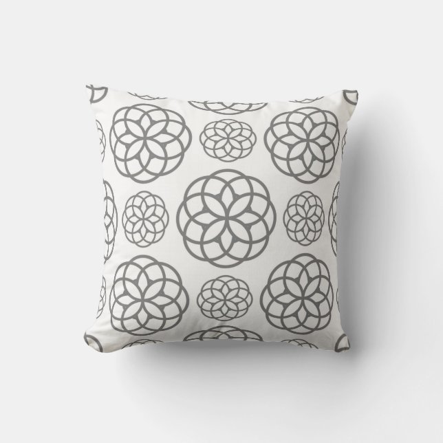 Throw Pillow Gray (Front)