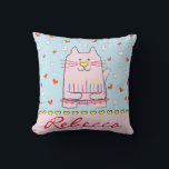Throw Pillow Hanukkah Ballet Cat<br><div class="desc">Throw Pillow Hanukkah Ballet Cat Personalize by deleting text and replacing with your own messages. Choose your favorite font style, color, and size. Size: Throw Pillow 16" x 16" Accent your home with custom pillows from Zazzle and make yourself the envy of the neighborhood. Made from high-quality Simplex knit fabric,...</div>