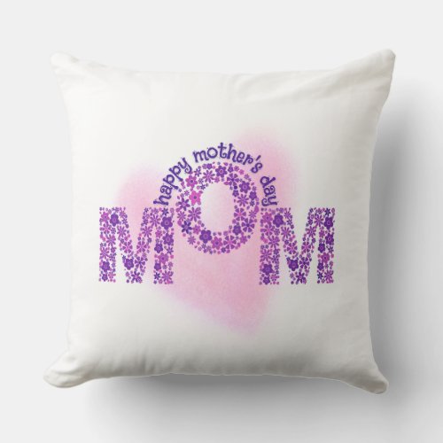 Throw Pillow Happy mothers day Remember to thank Throw Pillow