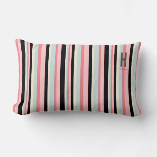 Throw Pillow Happy Stripes by HATARI SANA
