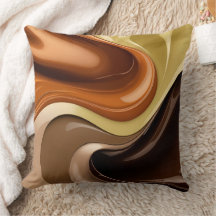 Throw pillow in stylish abstract graphic