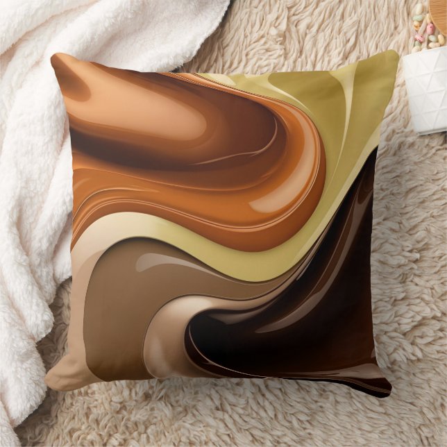 Throw pillow in stylish abstract graphic (Blanket)