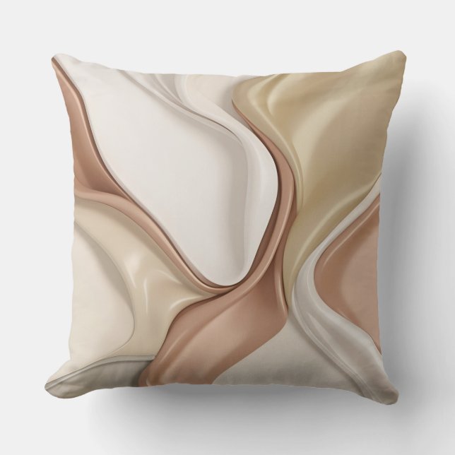 Throw pillow in stylish abstract graphic (Front)