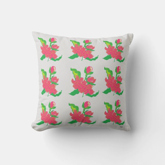 Throw Pillow : Japanese Flower's (Front)