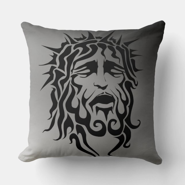 Throw Pillow/Jesus Pillow (Front)