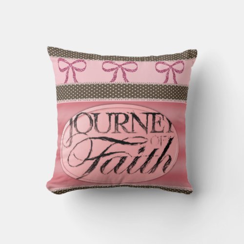 throw pillow Journey of Faith