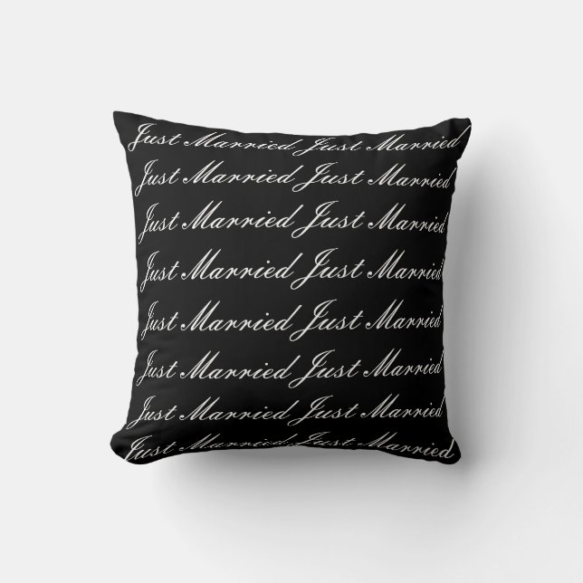 Throw Pillow Just Married (Front)