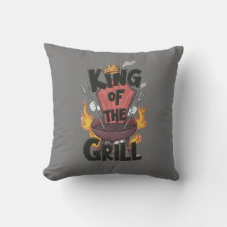 Throw Pillow | King fo the Grill | Father's Day