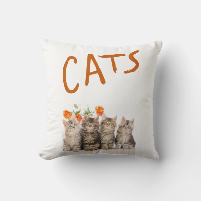 Throw Pillow Kitten (Front)