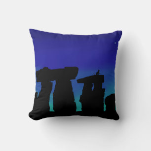 Throw Pillow Kitty on the Henge