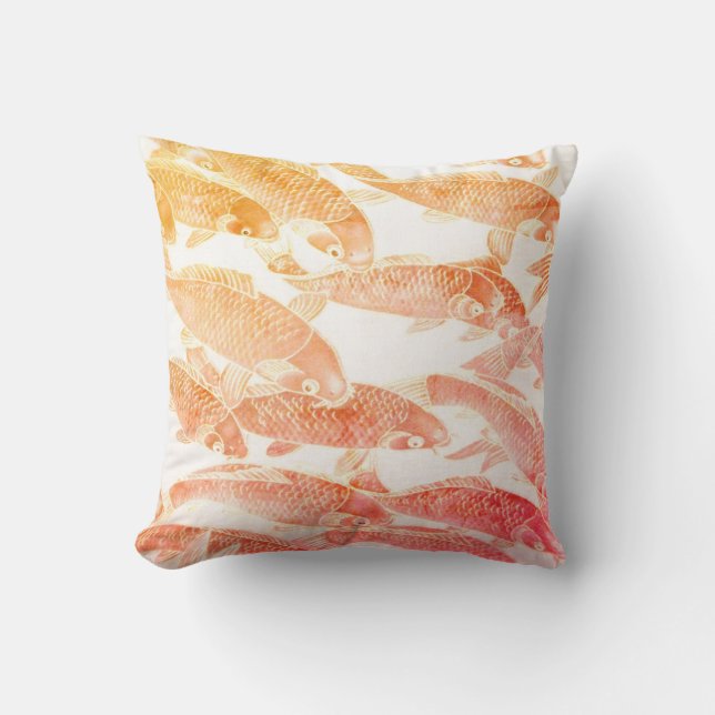 Throw Pillow-Koi Fish Pillow (Front)